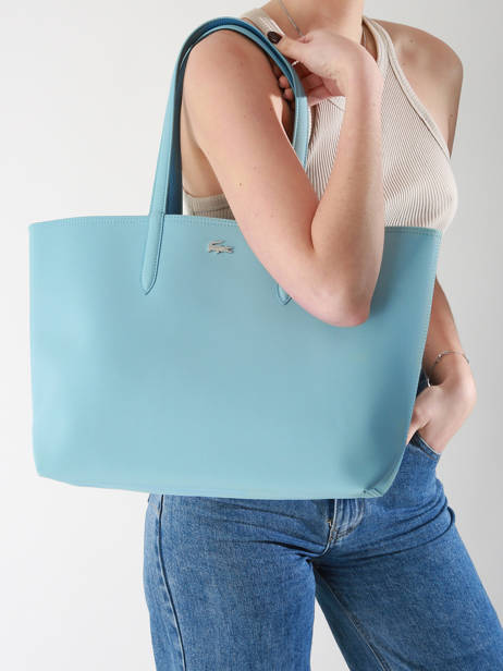 Sac Cabas Anna Reversible Lacoste Bleu anna 18SAXPG6 vue secondaire 1