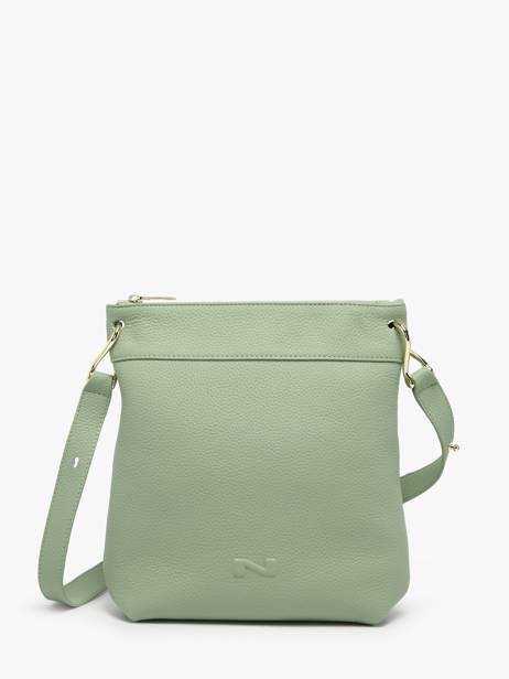 Sac Bandoulière Tiki Mini Cuir Nathan baume Vert victoria N1910586