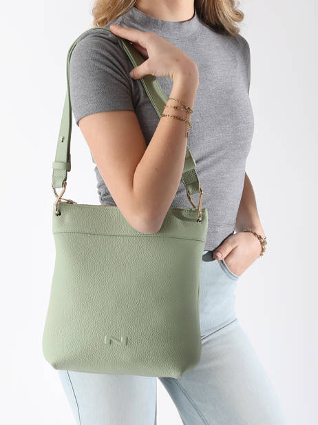 Sac Bandoulière Tiki Mini Cuir Nathan baume Vert victoria N1910586 vue secondaire 1
