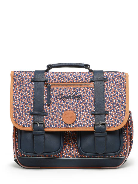 Cartable 2 Compartiments Cameleon Marron vintage fantasy PBVGCA38 vue secondaire 6