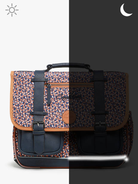Cartable 2 Compartiments Cameleon Marron vintage fantasy PBVGCA38 vue secondaire 7