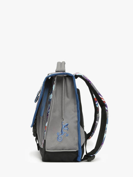Cartable 2 Compartiments Cameleon Gris actual PBBACA35 vue secondaire 2