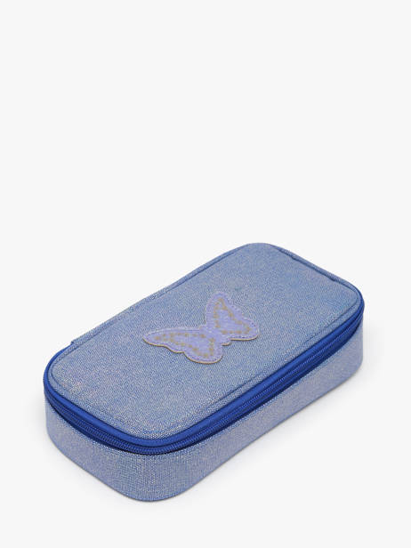 Trousse 1 Compartiment Caramel et cie Bleu boheme FI vue secondaire 1