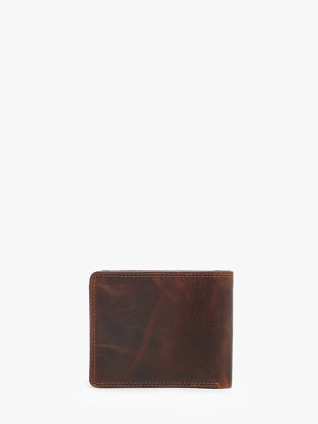Portefeuille Porte-monnaie Cuir Maverick Marron the original MAVTO004 vue secondaire 3