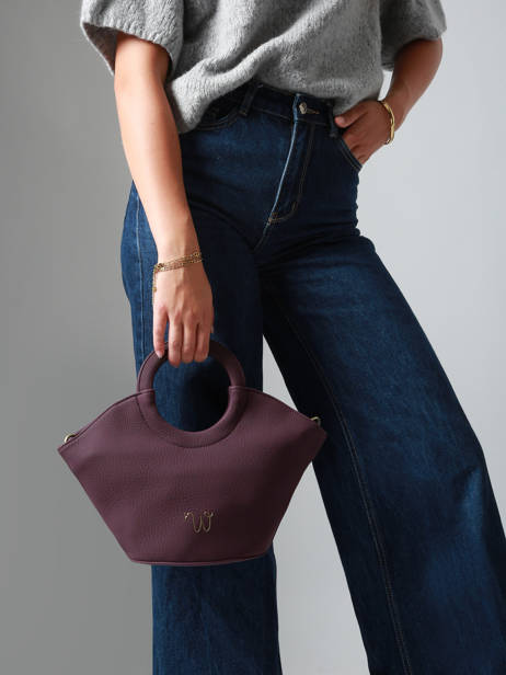 Sac Bandoulière S Neflier Woomen Violet neflier WNEF02 vue secondaire 1