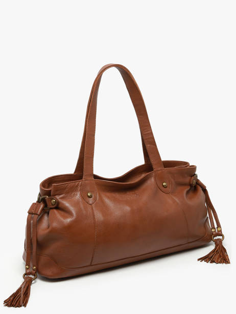 Sac Porté épaule Cow Cuir Basilic pepper Marron cow BCOW80 vue secondaire 2
