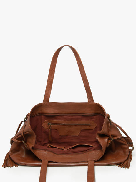 Sac Porté épaule Cow Cuir Basilic pepper Marron cow BCOW80 vue secondaire 3
