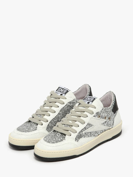 Sneakers En Cuir Semerdjian Argent women DANY vue secondaire 1