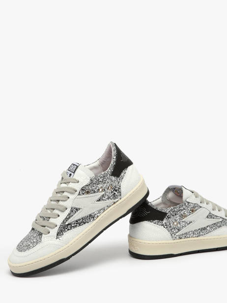 Sneakers En Cuir Semerdjian Argent women DANY vue secondaire 2