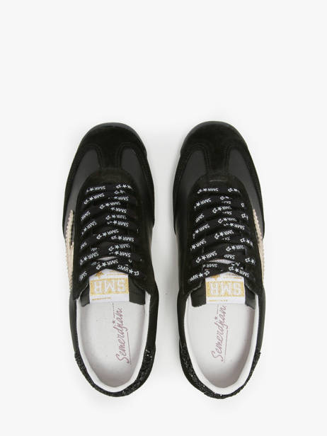 Sneakers En Cuir Semerdjian Noir women JOYCE vue secondaire 3