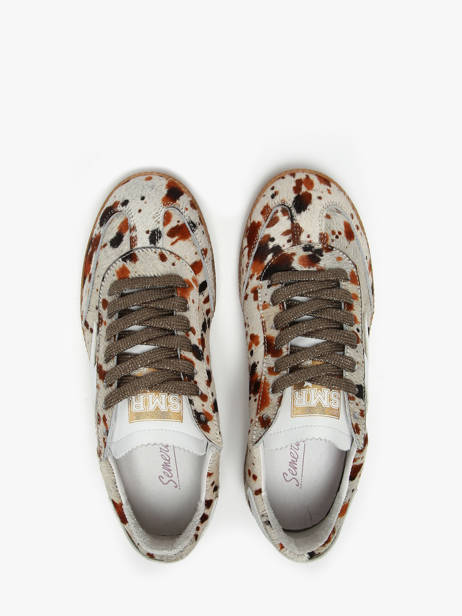 Sneakers En Cuir Semerdjian Multicolore women ASLAN vue secondaire 3