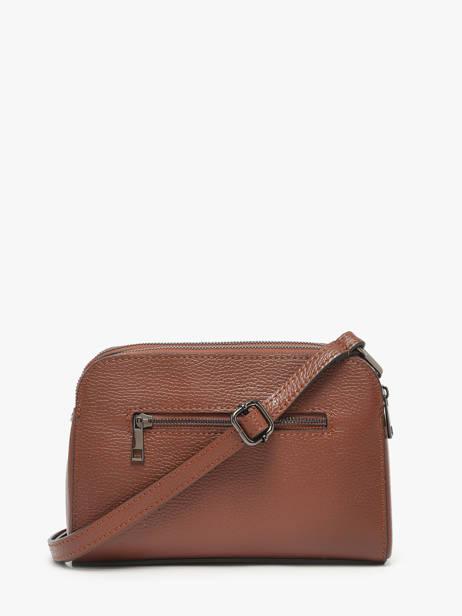 Sac Bandouliere Caviar Cuir Milano Marron caviar CA21101 vue secondaire 3