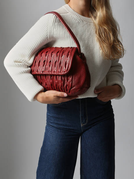 Sac Porté épaule Heritage Cuir Biba Violet heritage MEE1L vue secondaire 1