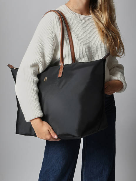 Sac Porté épaule Popette Nylon Tommy hilfiger Noir popette AW17996 vue secondaire 1