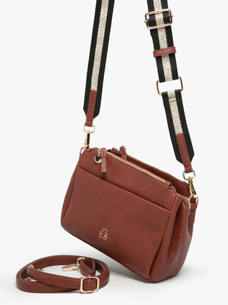 Sac Bandoulière Soft Lulu castagnette Marron soft YAMINA vue secondaire 1