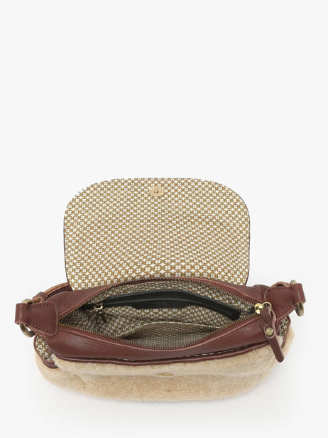 Sac Bandoulière Vintage Cuir Mila louise Beige vintage 35231TC vue secondaire 3