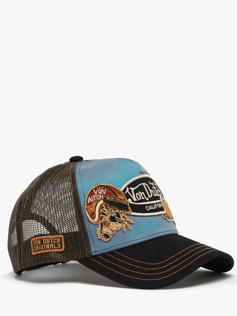 Casquette Von dutch Bleu accessoires PATCHES vue secondaire 1