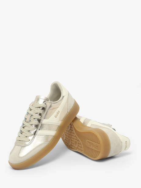 Sneakers En Cuir Gola Or women CLB783 vue secondaire 3