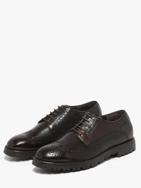 Chaussures Derbies En Cuir Kost Marron men D vue secondaire 1