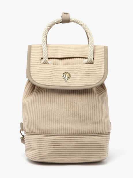 Sac à Dos Le voyage en panier Marron velours AHP241