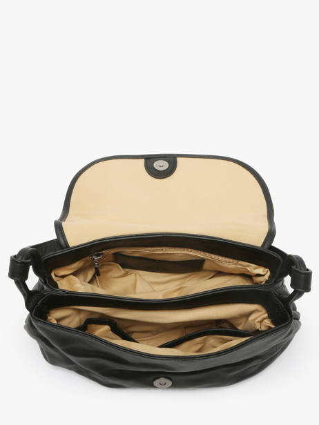 Sac Bandoulière Jen Cuir Nat et nin Noir vintage JEN vue secondaire 4