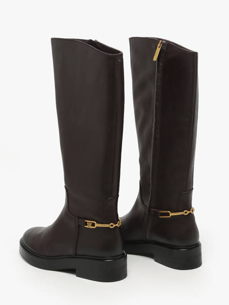 Bottes En Cuir Tommy hilfiger Marron women 8863GR8 vue secondaire 2