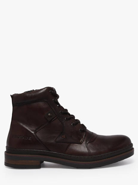 Boots En Cuir Redskins Marron men TRIOMPHE