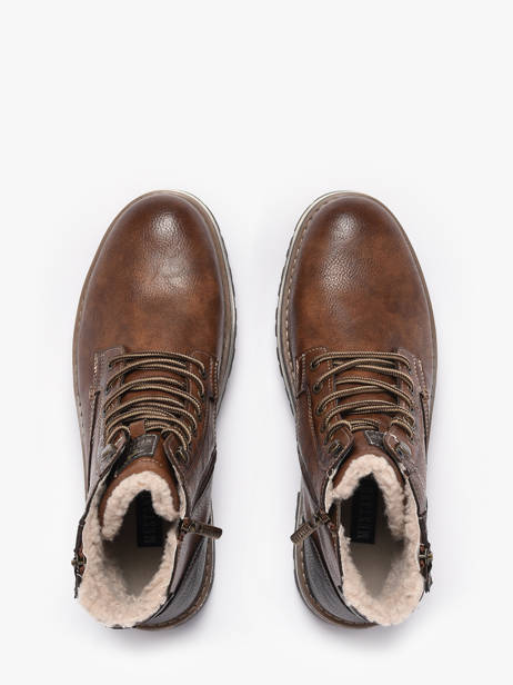 Bottines Mustang Marron men M0091002 vue secondaire 3