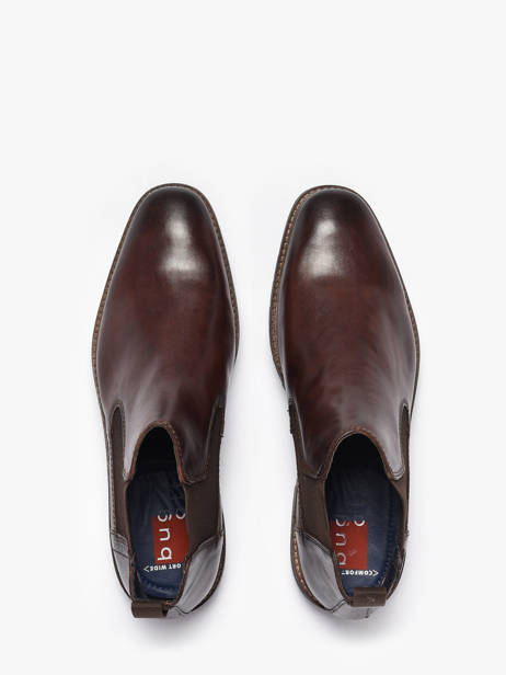 Chelsea Boots En Cuir Bugatti Marron men 11116361 vue secondaire 3