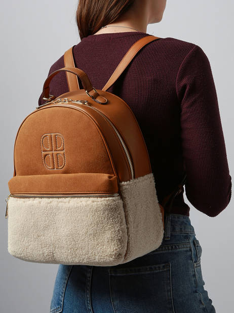 Sac à Dos Brit Laurent david Marron ld bags 971 vue secondaire 1