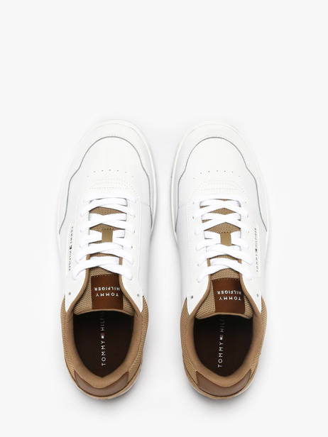 Sneakers En Cuir Tommy hilfiger Marron men 5714AEI vue secondaire 3