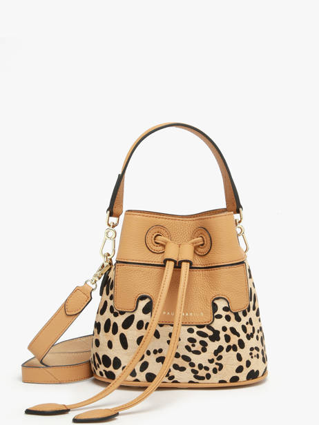 Sac Bandoulière Capucine Xs Léopard Cuir Paul marius Beige leopard CAPUXLEO
