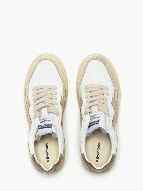 Sneakers En Cuir Victoria Beige women 1257136 vue secondaire 3