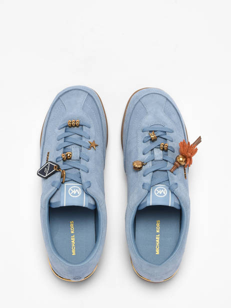 Sneakers En Cuir Michael kors Bleu women OFS2S264 vue secondaire 3