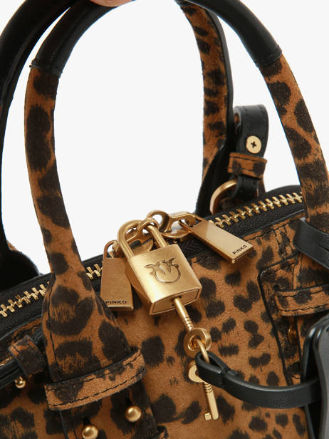 Sac Bandoulière Love Bag Soft Pinko Marron love bag soft 5333A32A vue secondaire 3