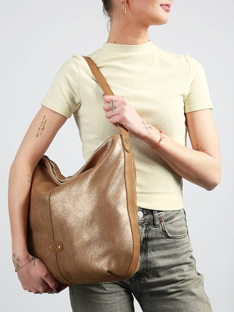 Sac Porté épaule Vintage Cuir Mila louise Marron vintage 23047XC vue secondaire 1