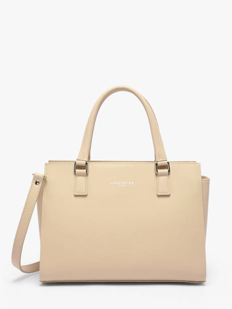 Sac Trapèze Smooth Cuir Lancaster Beige smooth 3