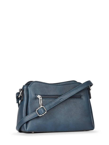 Sac Bandoulière Grained Miniprix Bleu grained F2516 vue secondaire 4